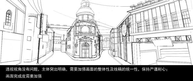 陈甜街道线稿图 陈甜街道线稿图