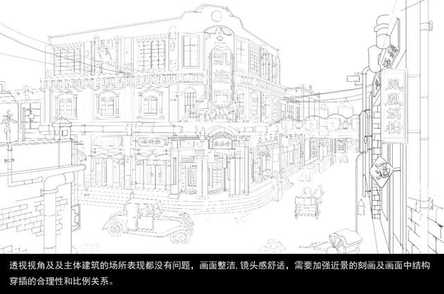 衡云浩街道线稿图 衡云浩街道线稿图